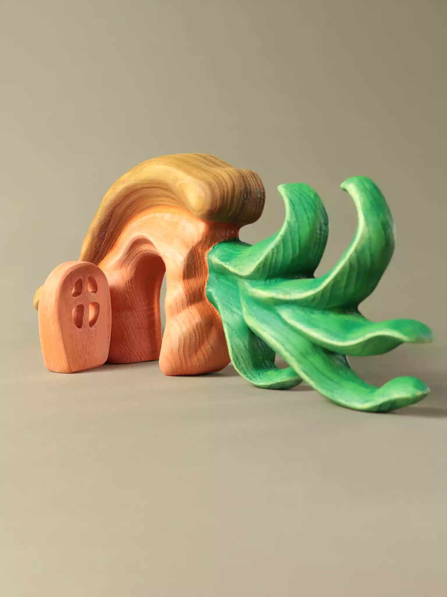 Hand painted wooden carrot fairy house EN71 compliant