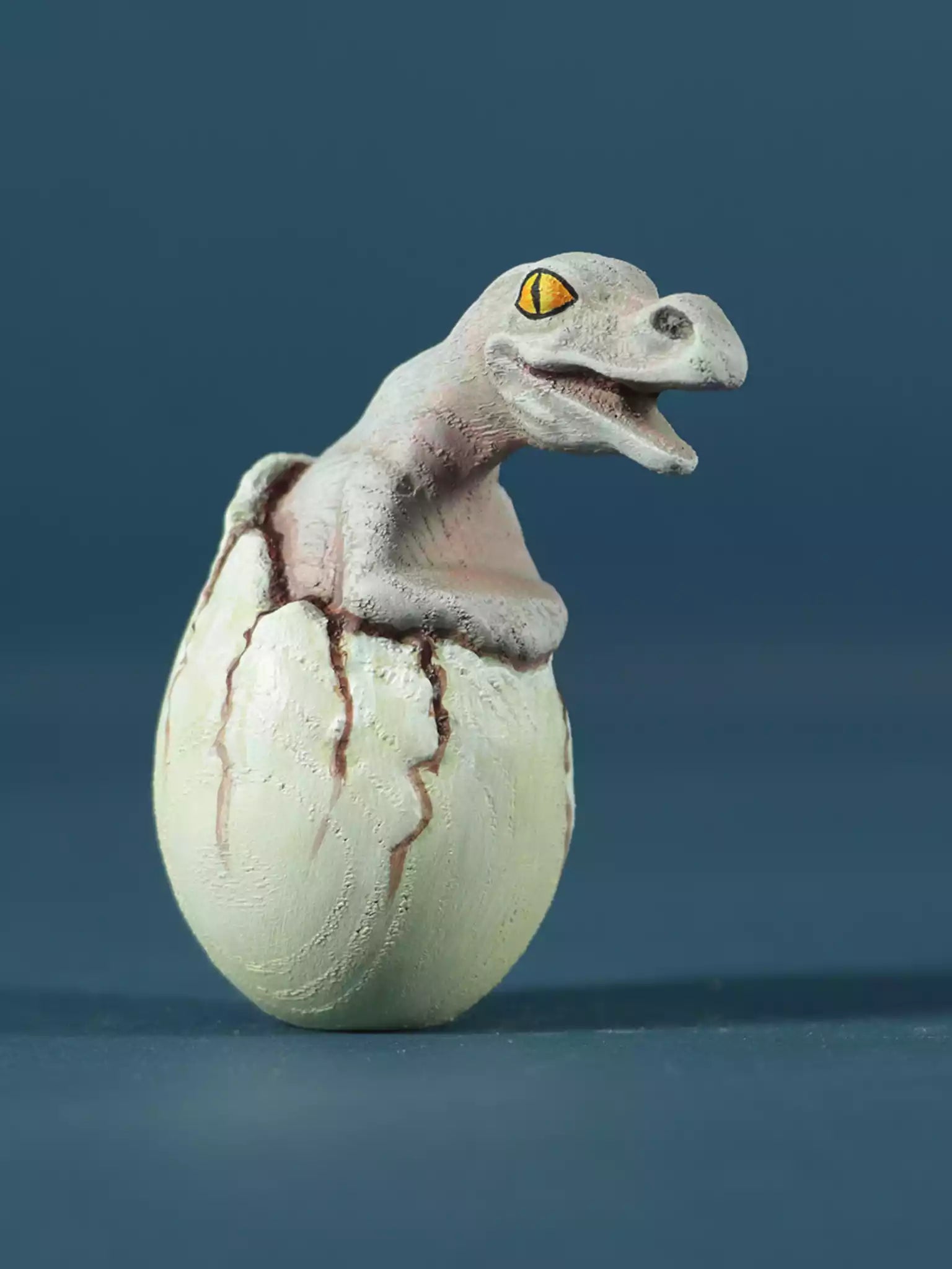 Wooden Hatching Dinosaur Egg - Tyrannosaurus-Rex