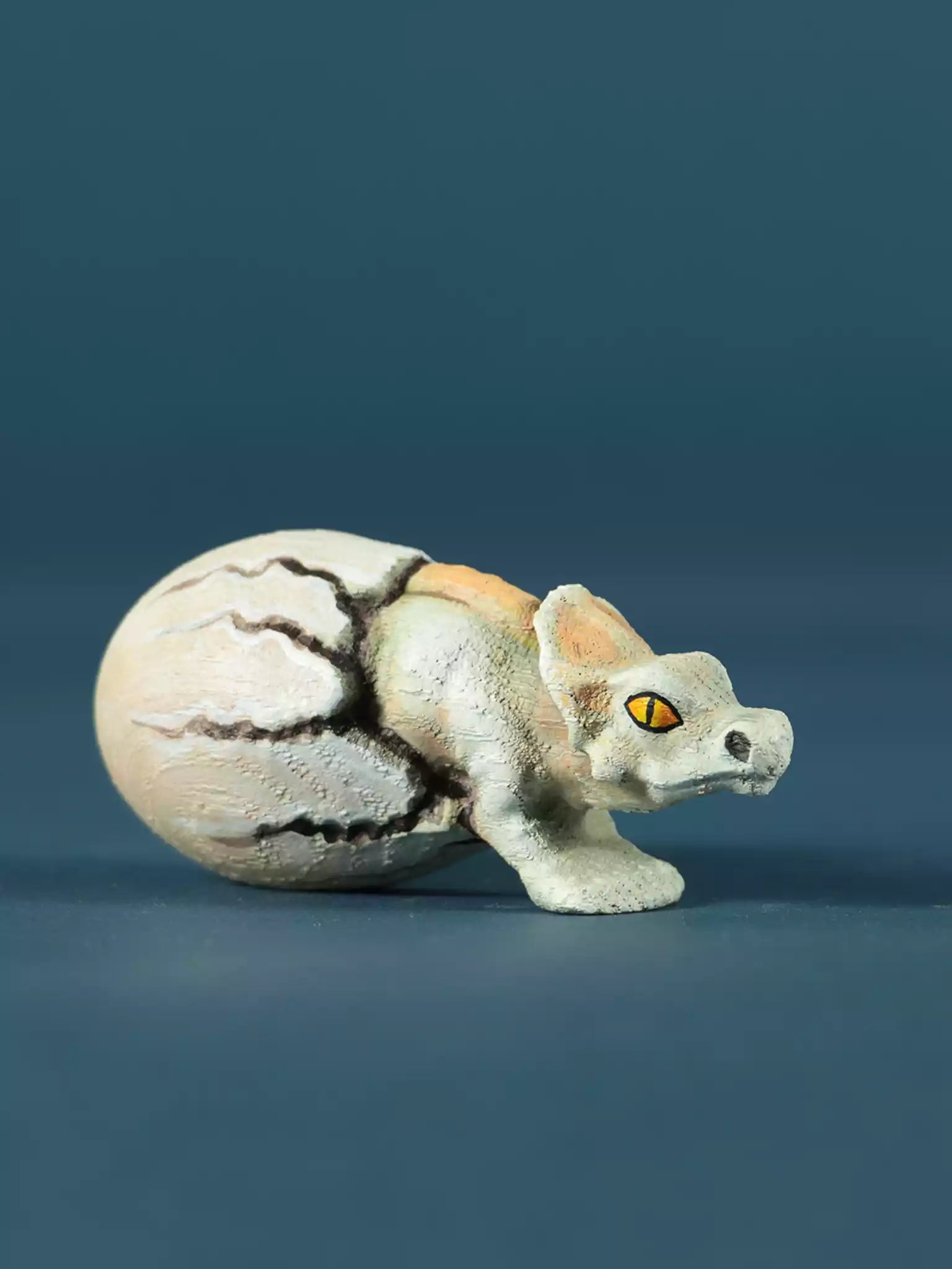 Wood Hatching Dinosaur Egg - Protoceratops
