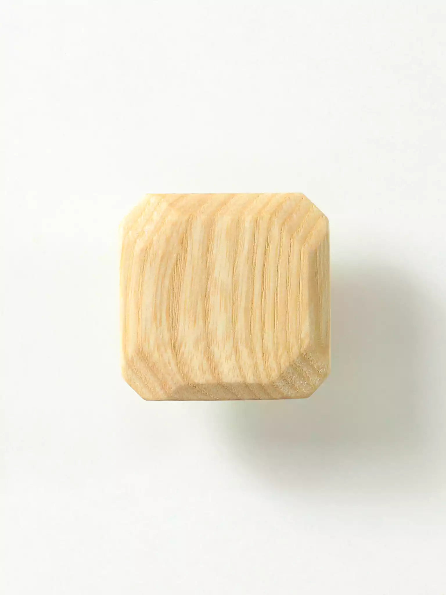 Solid wood pull handle for furniture with smooth finish
