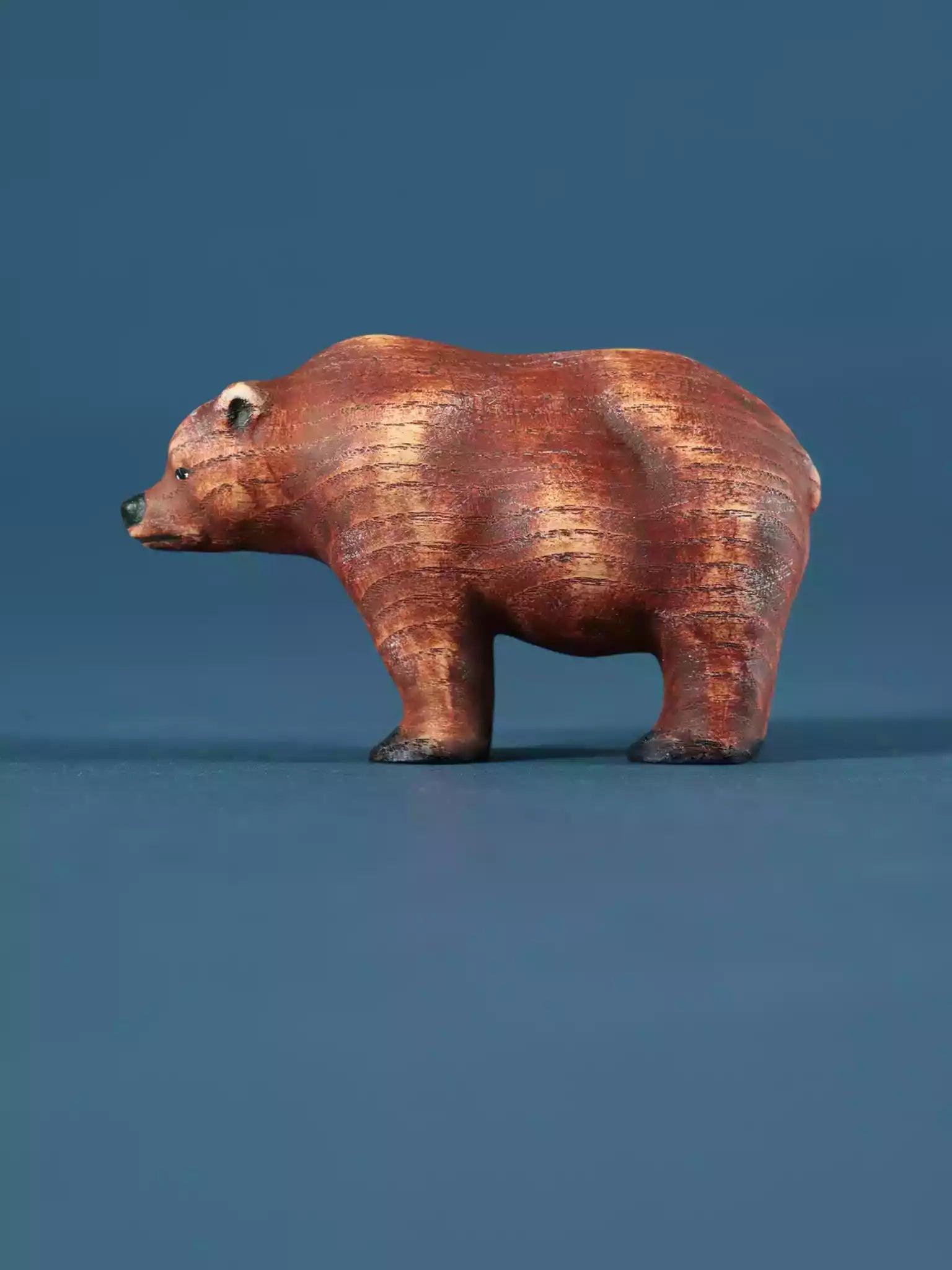 Wooden Bear - Collectible Woodland Animals - Noelino Toys