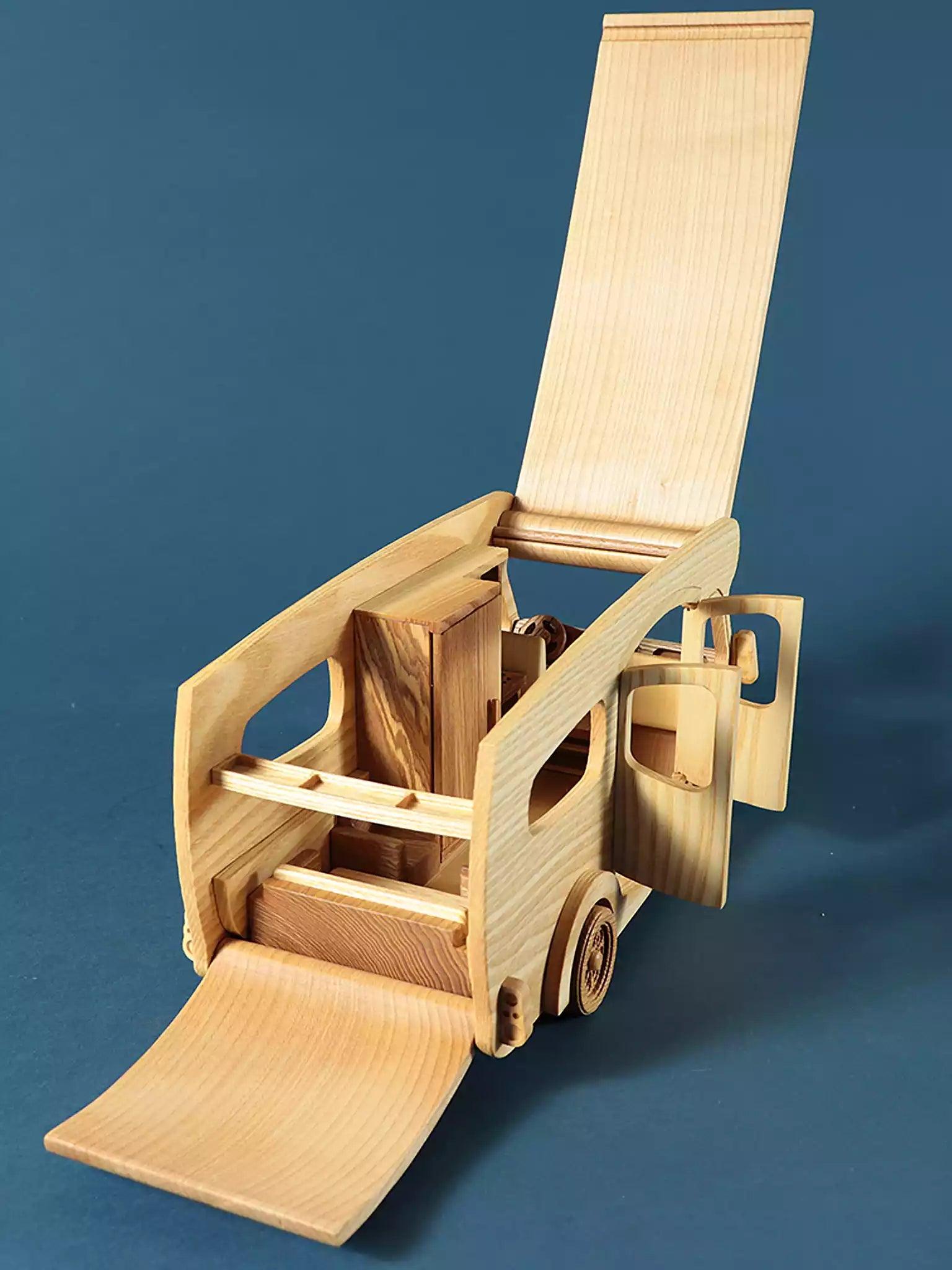 Wooden Camper Van - Motorhome with Furniture - Noelino Toys
