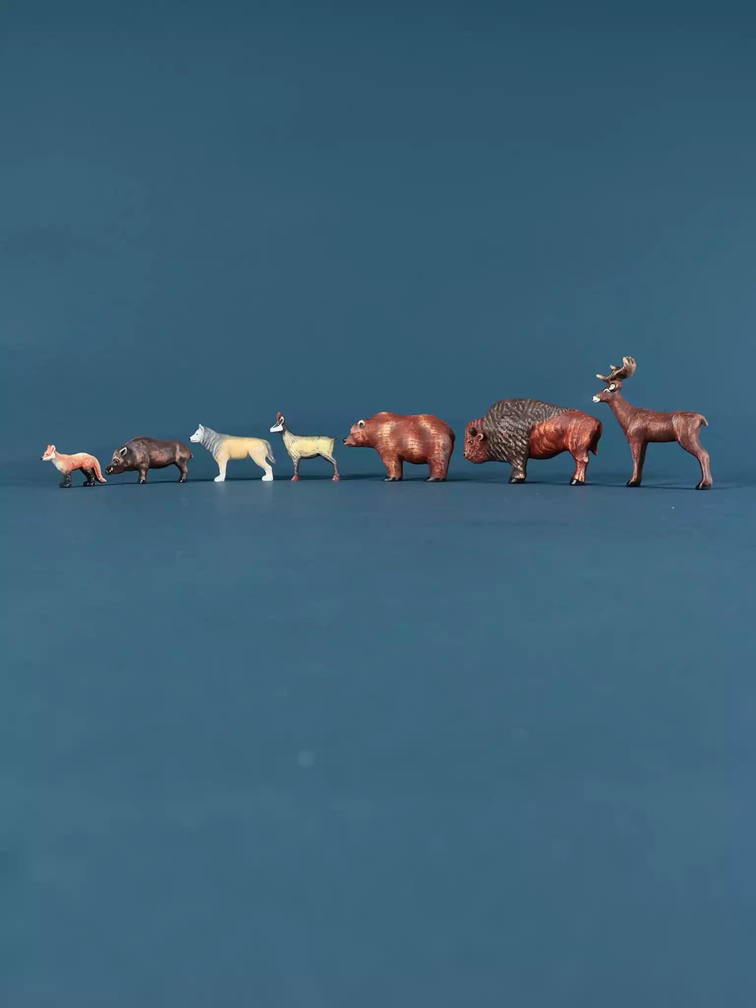 Wooden Woodland Animals - Collectible Toy Set - Noelino Toys