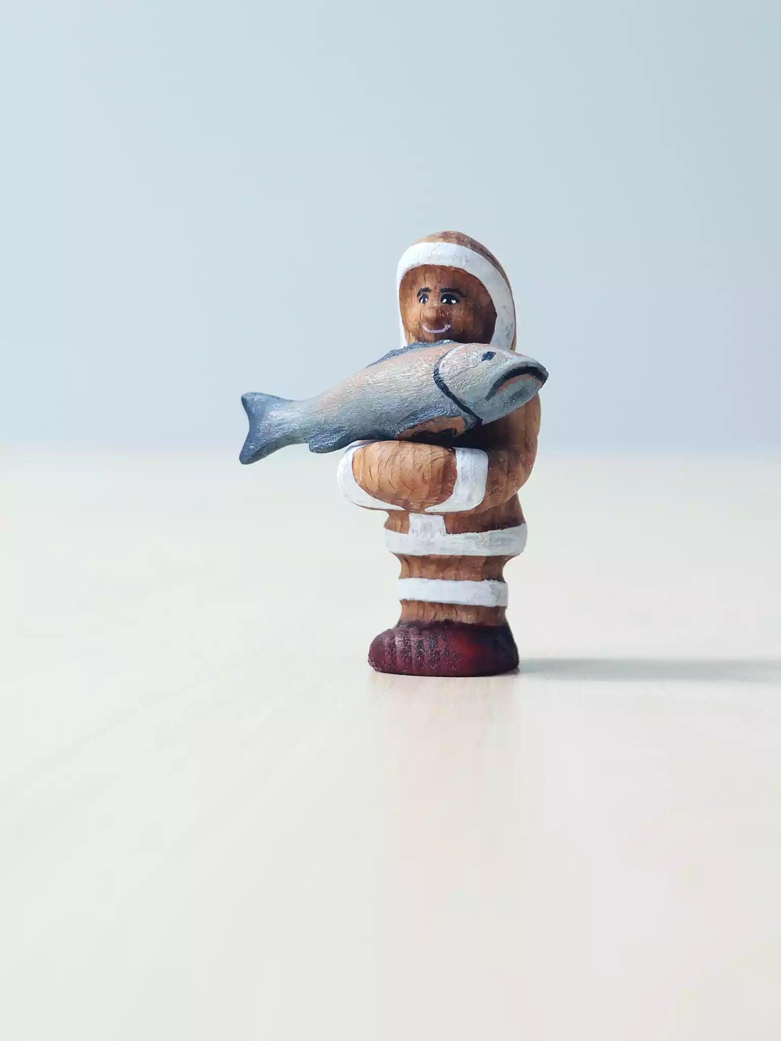 Inuit Eskimo Figurine - Family of Four - Noelino Toys