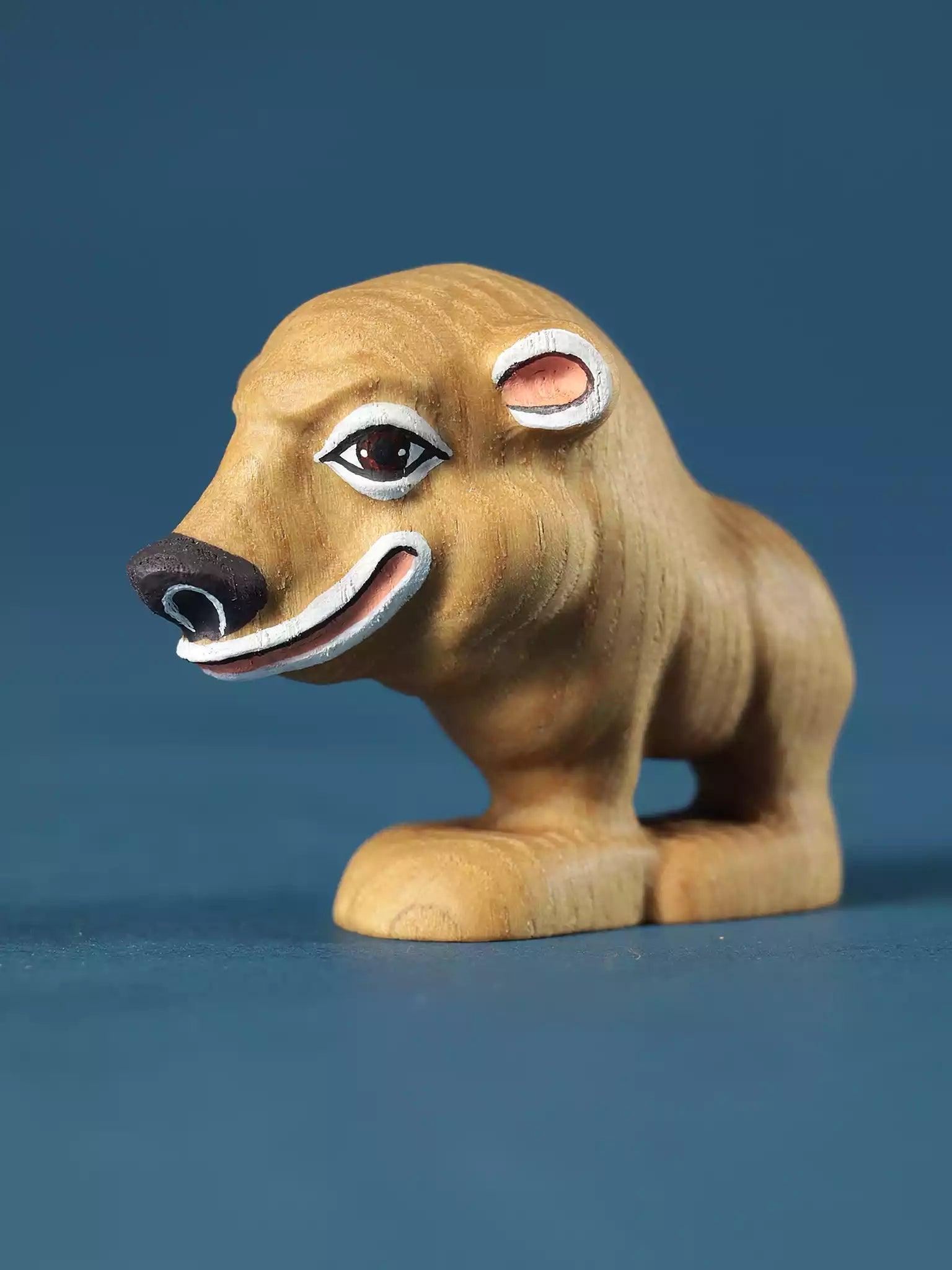 Wooden Bear Toy - Cartoon Character for Toddlers - Noelino Toys