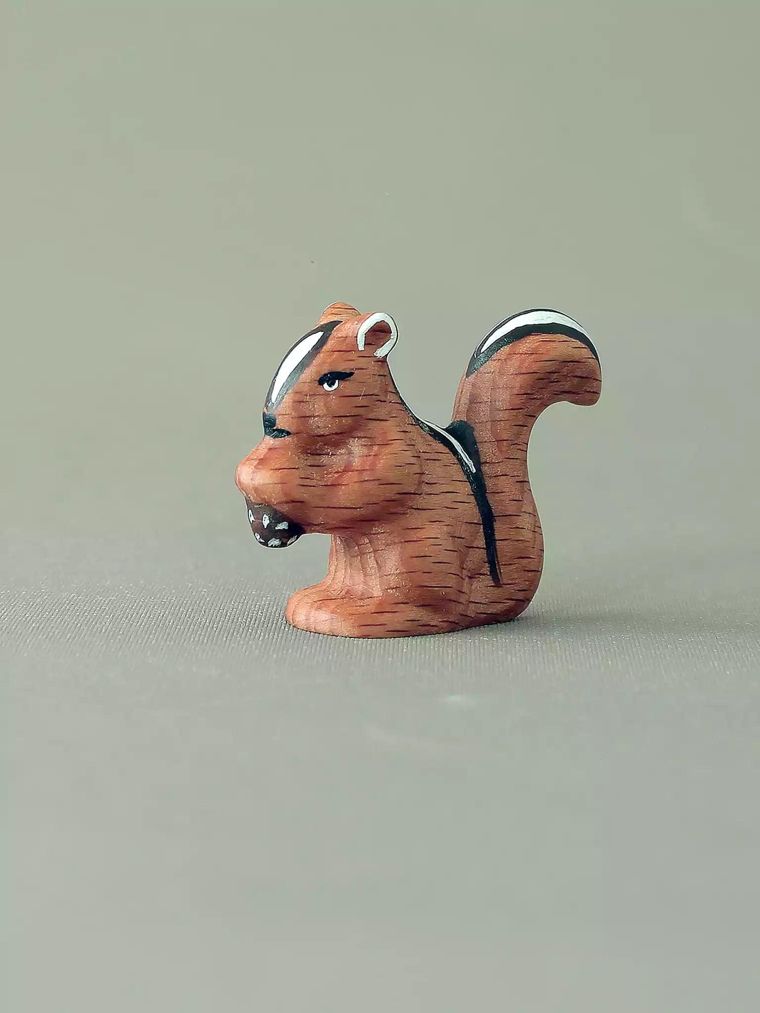 Wooden Chipmunk Toy - Family of Three - Noelino Toys