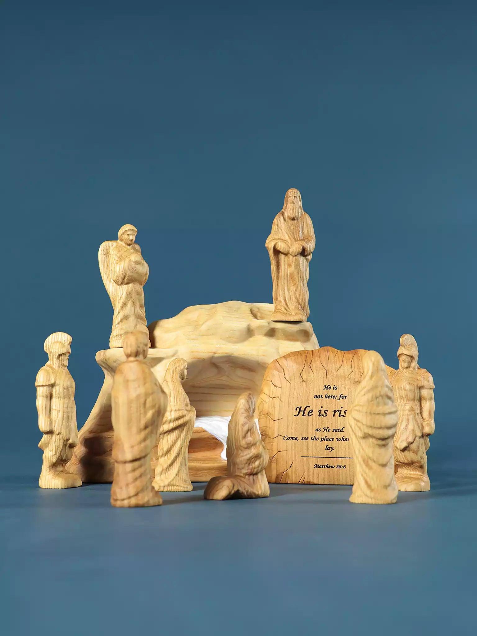 Wooden Easter Resurrection - Empty Tomb Scene - Noelino Toys