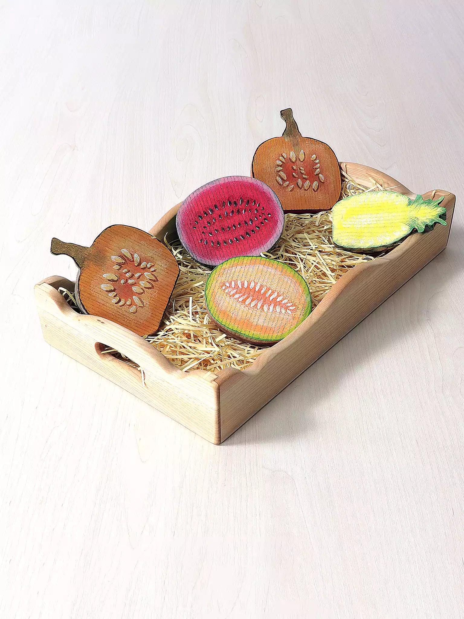 Wooden Half-Sliced Melon - Noelino Toys