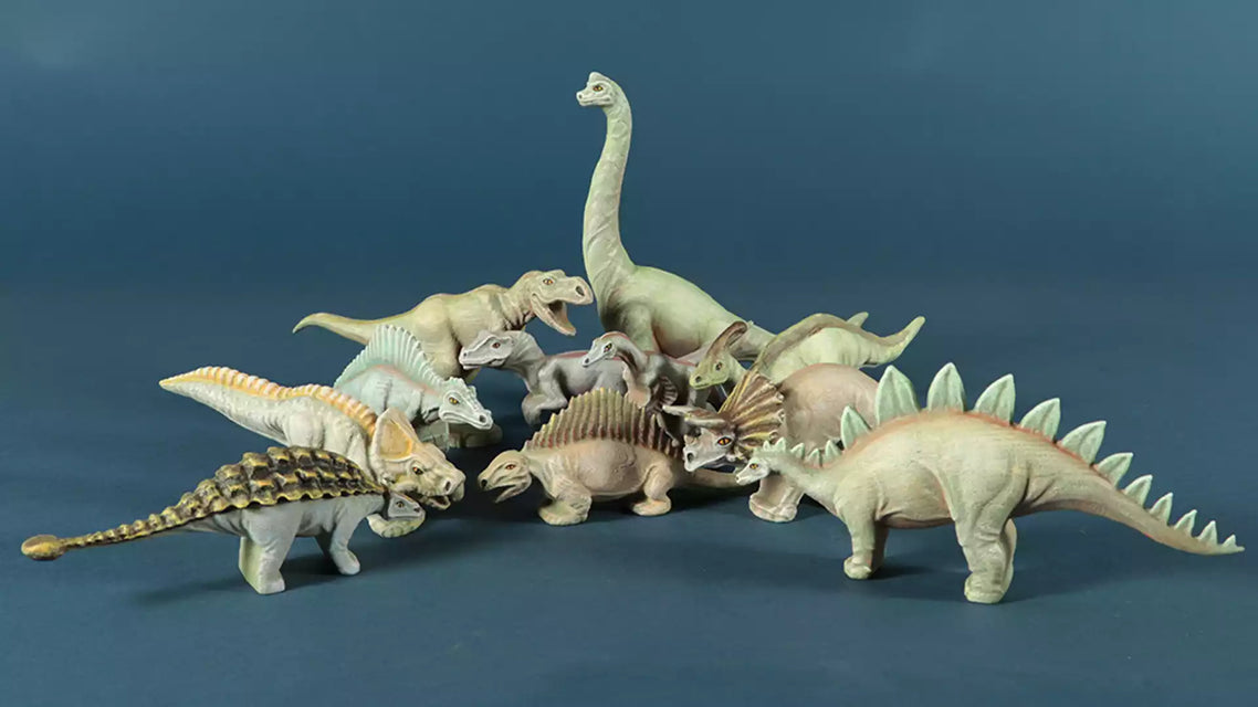 Wooden Dinosaurs Collectible Animals Toy Figurine