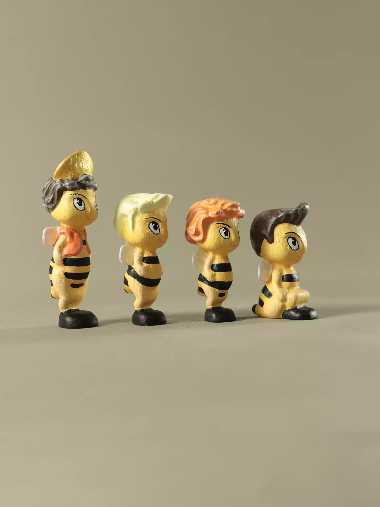 Montessori Wooden Bee figurine

