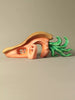 Waldorf inspired carrot shaped wooden toy house