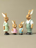 Wooden Bunny family toy set