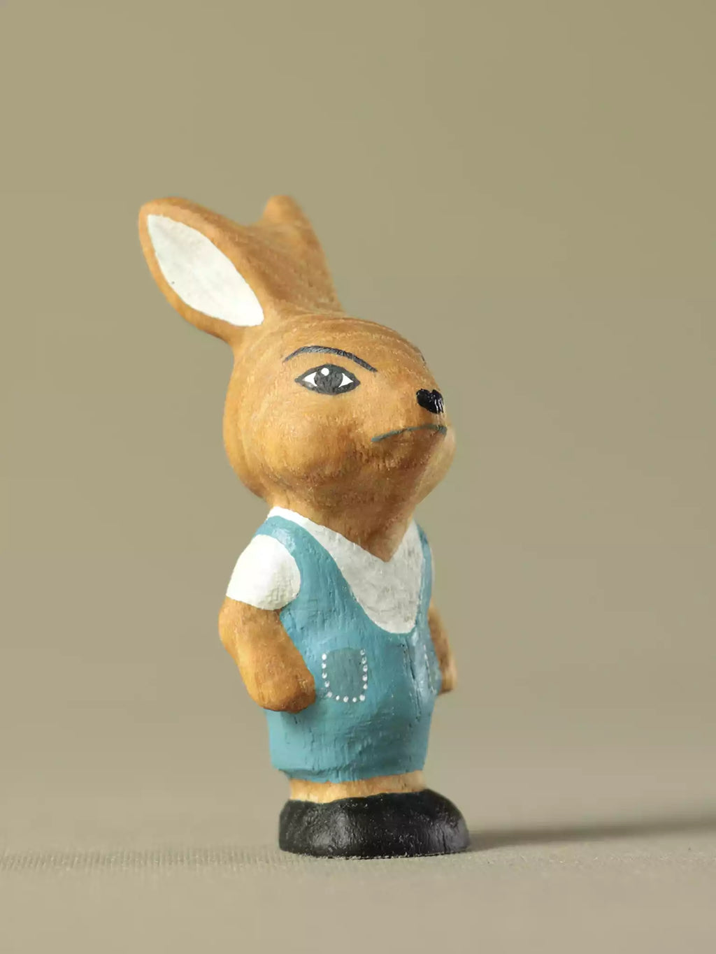 Montessori wooden rabbit character toy