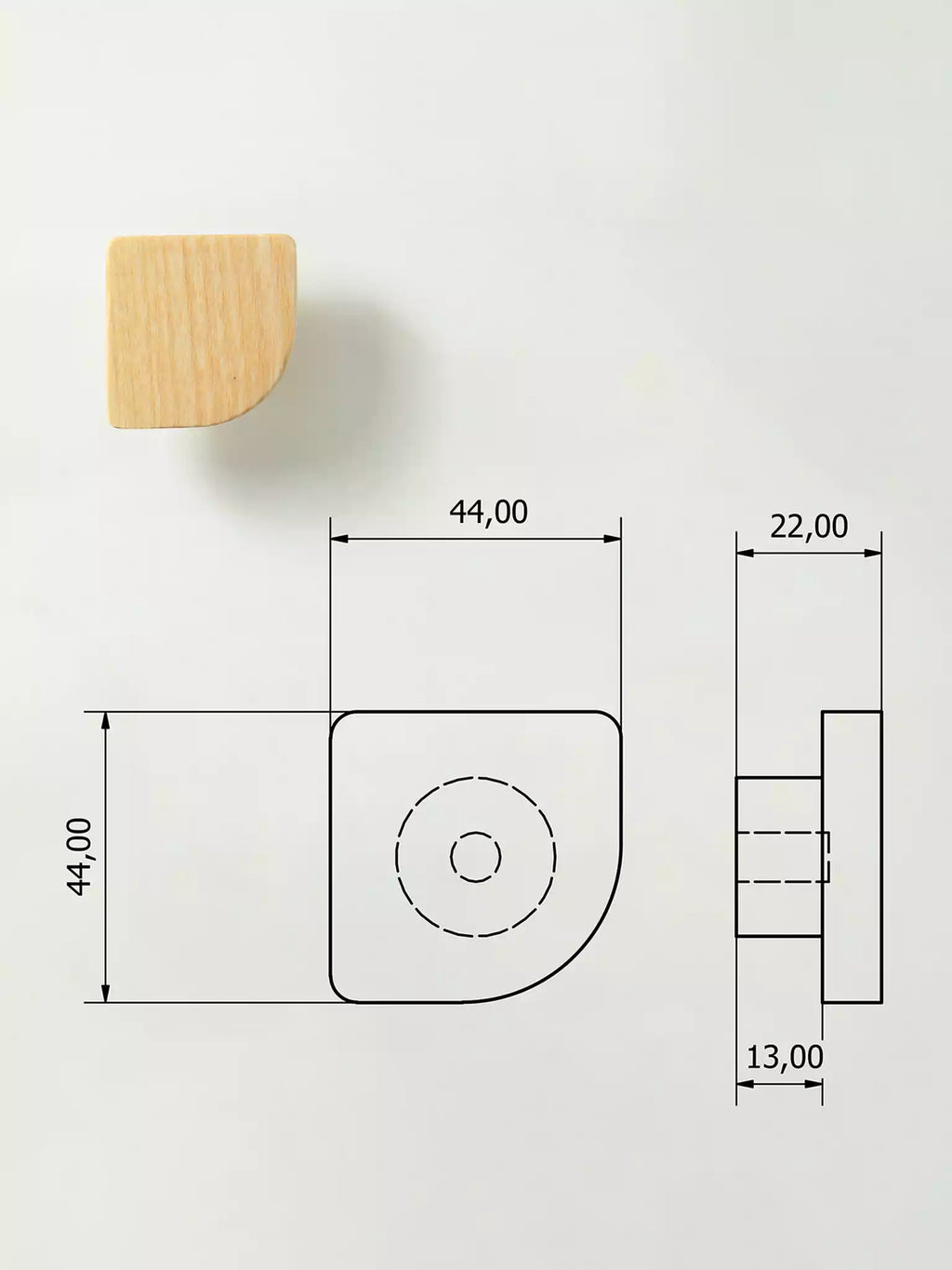 Wooden Pulls Handles for Cabinets