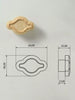 Ash Wood Furniture Handles for Dresser
