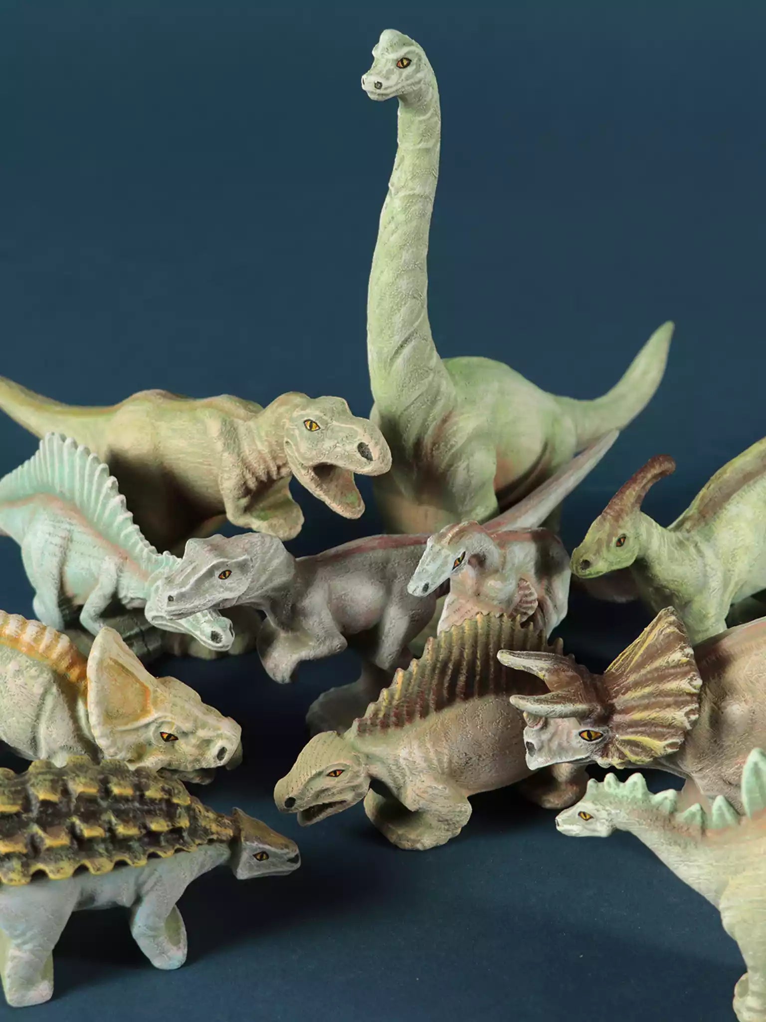 Wooden dinosaurs