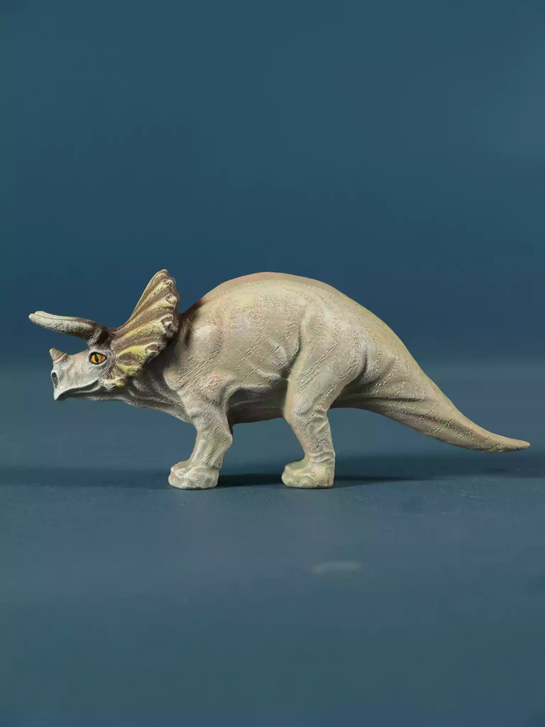 Wooden Triceratops Toy