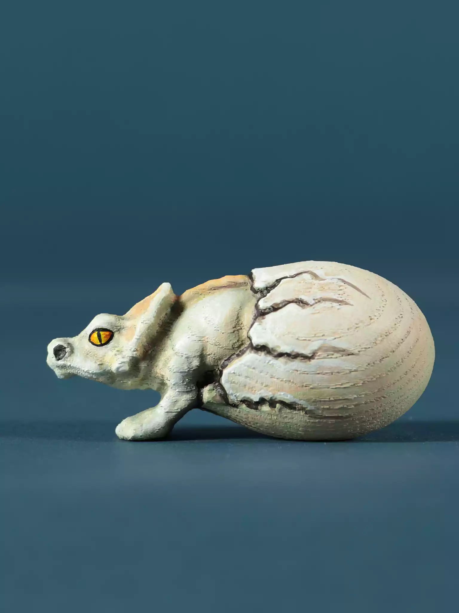 Wooden Hatching Dinosaur Egg - Protoceratops