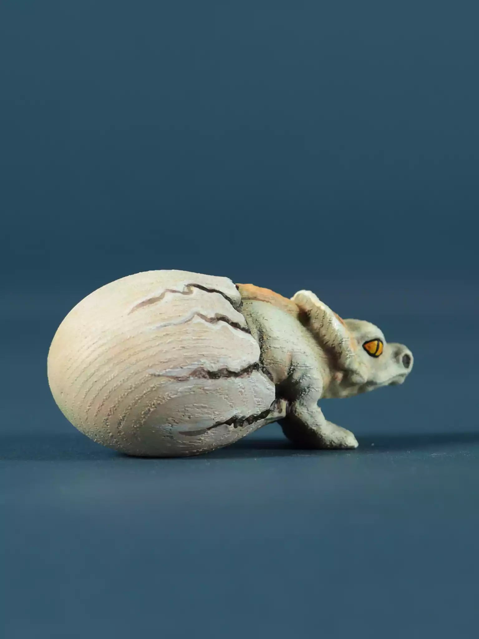 Wooden Hatching Dinosaur Egg - Protoceratops Toy