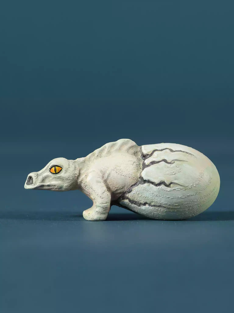 Wooden Hatching Dinosaur Egg - Dimetrodon