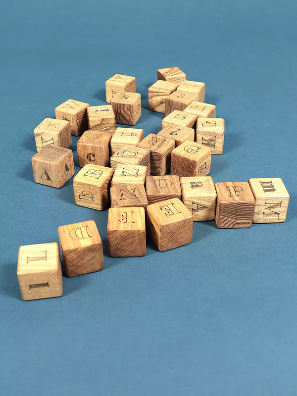 Wooden Letter Stacking Blocks