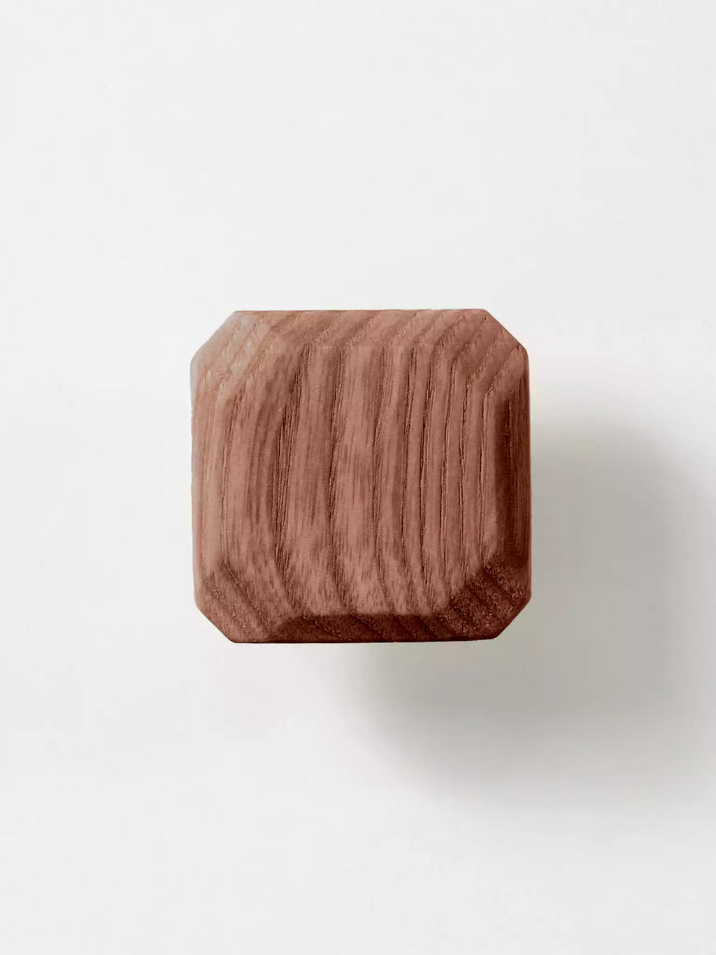 Wooden pull handle for drawers with natural wood texture