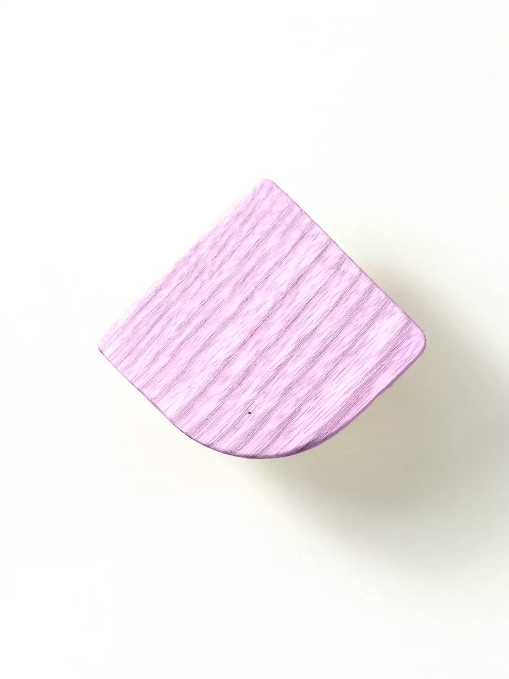 Wooden dresser knob with clean minimalist design

