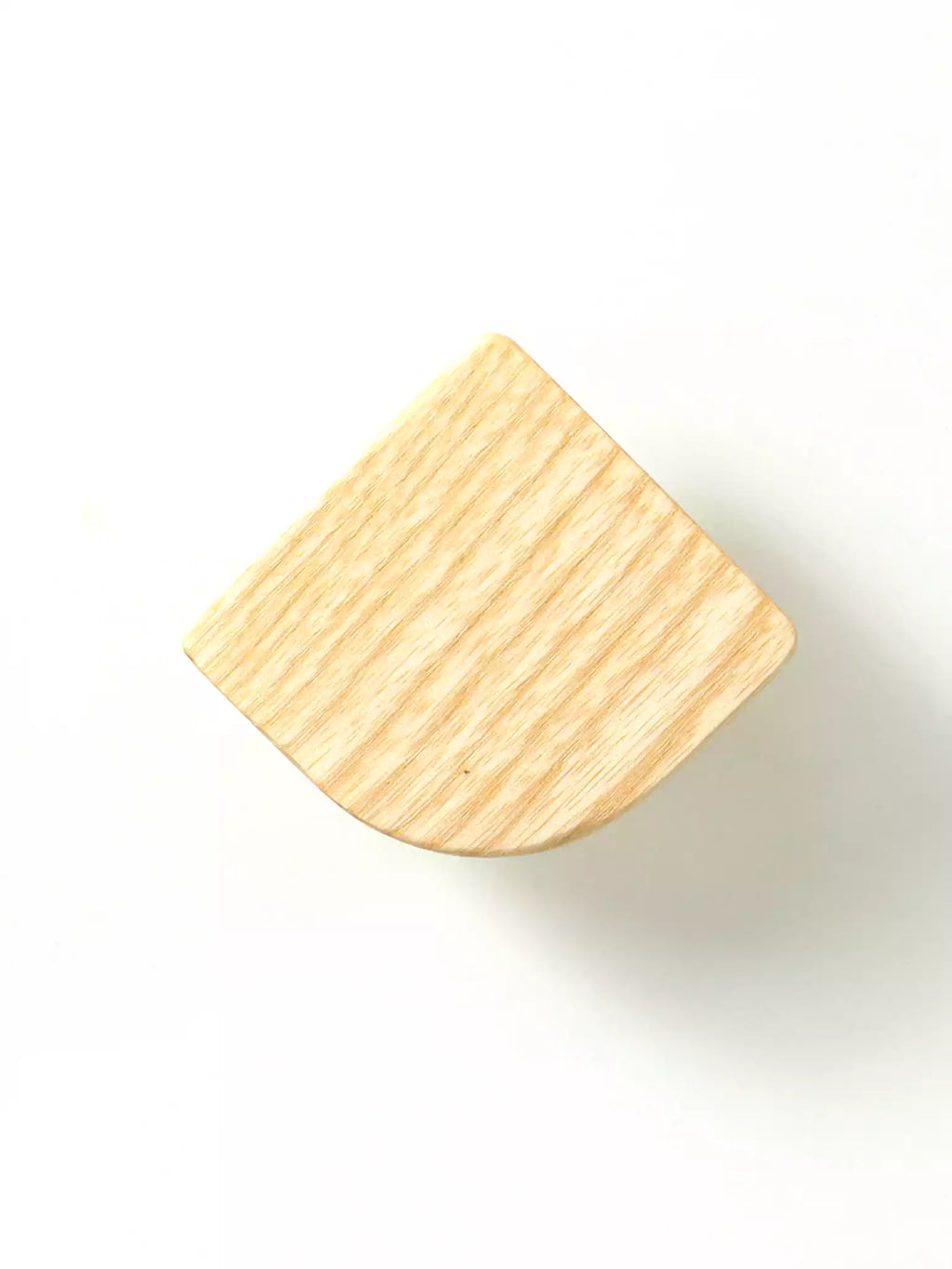 Solid wood knob for dresser drawers in natural finish

