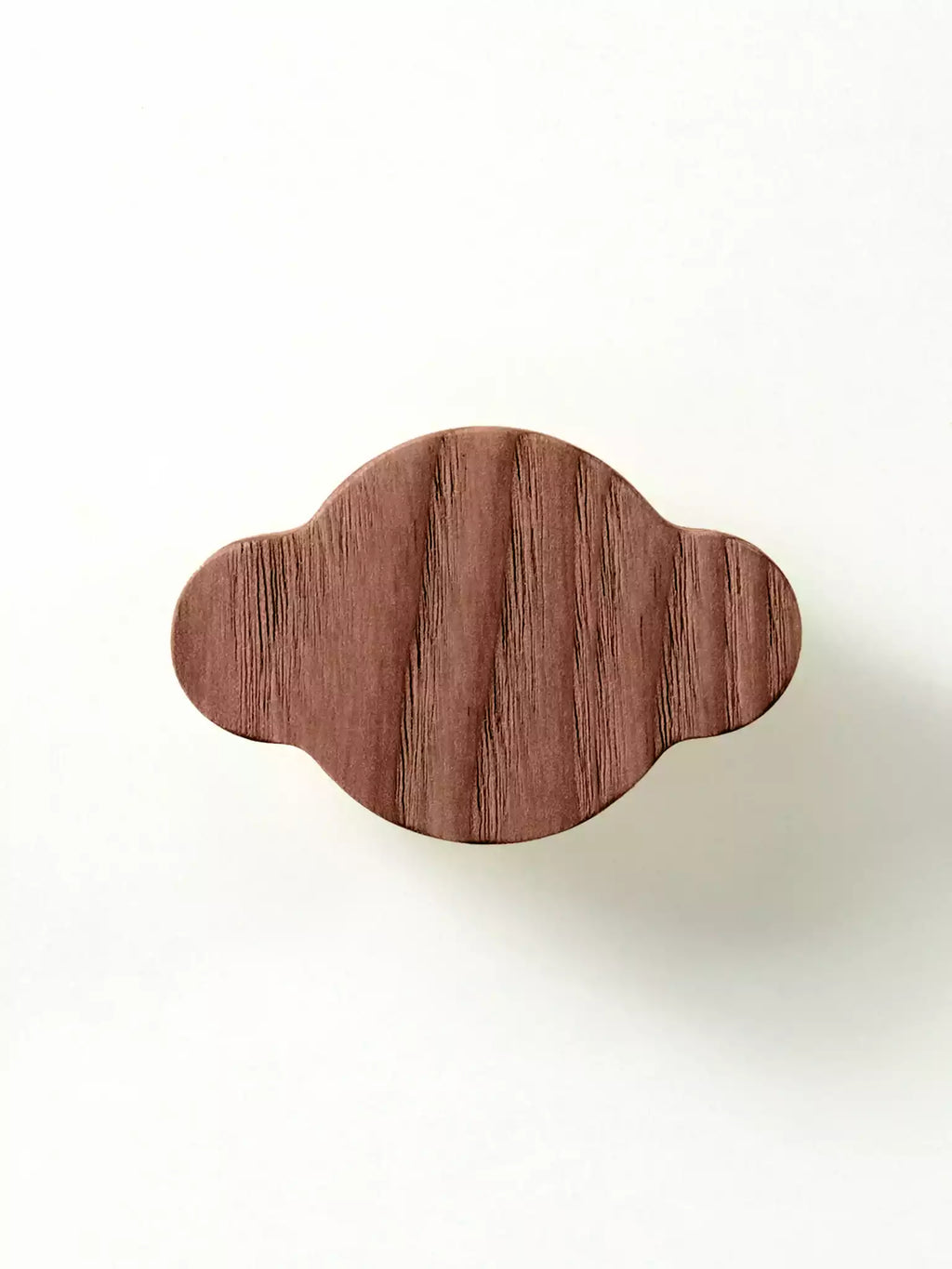 Solid wood handle for cabinets isolated on white background