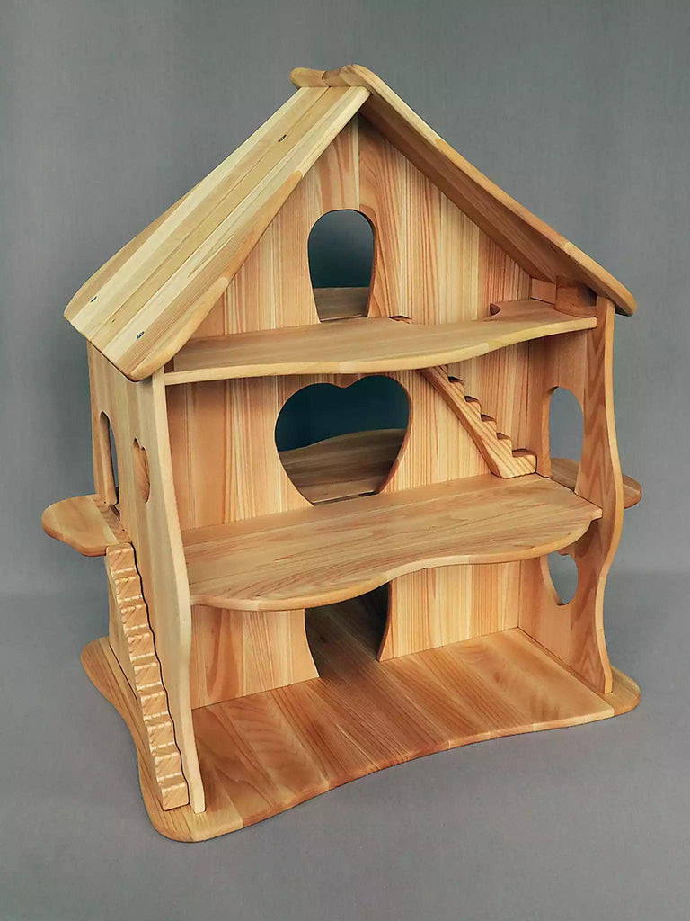 Handcrafted Wooden Dollhouse - Sunflower– Noelino Toys