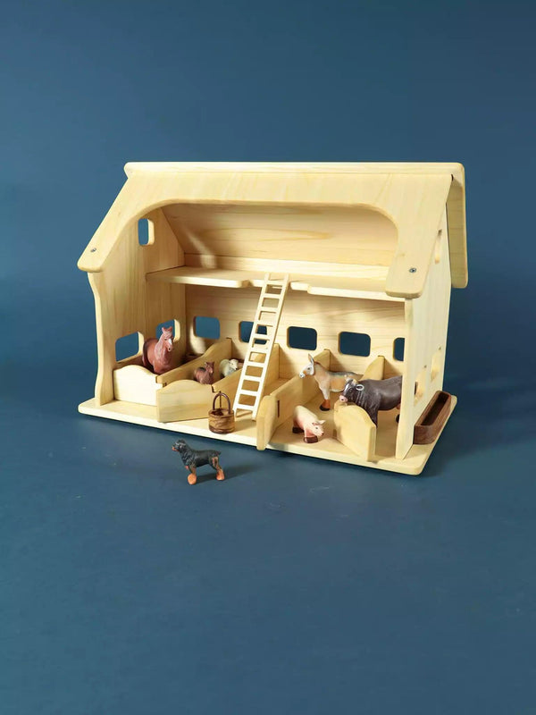 Handmade Wooden Farm - Godolphin - Noelino Toys