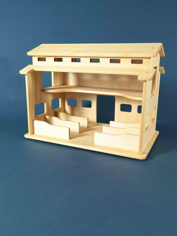 Handmade Wooden Stable - Shepherd - Noelino Toys