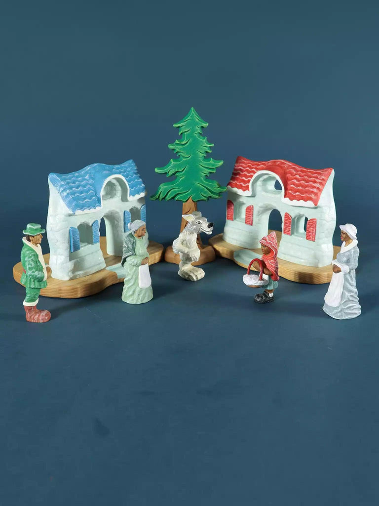 Red Riding Hood Wooden Toy SET– Noelino Toys