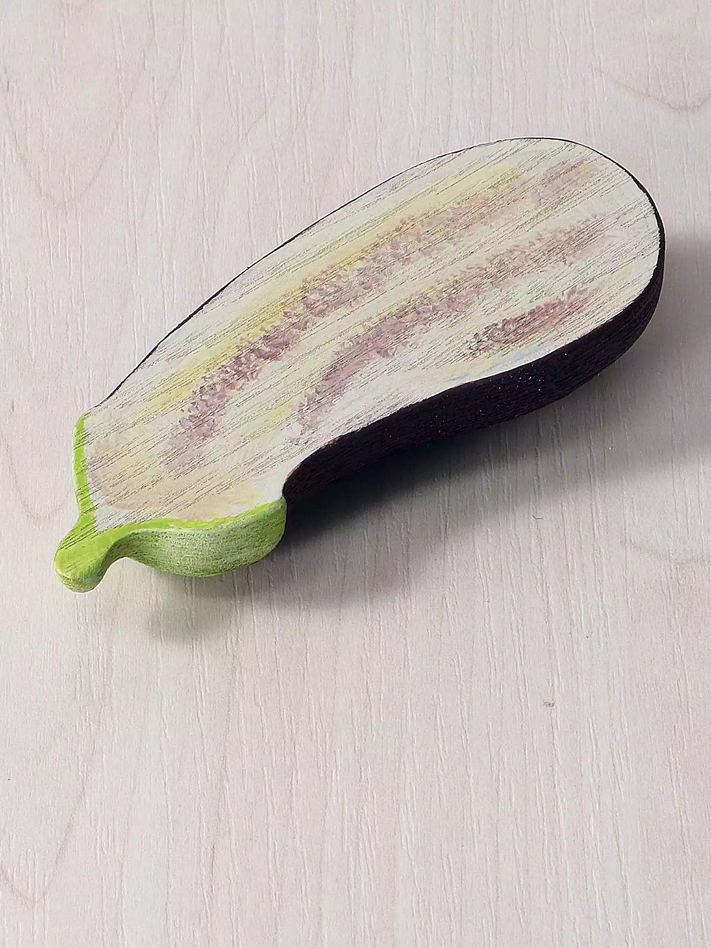 Sliced Eggplant Wooden Toy - Noelino Toys