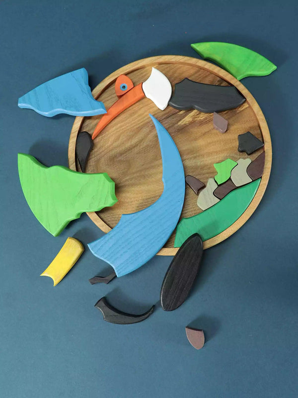 Toucan Bird Wooden Puzzle - Noelino Toys