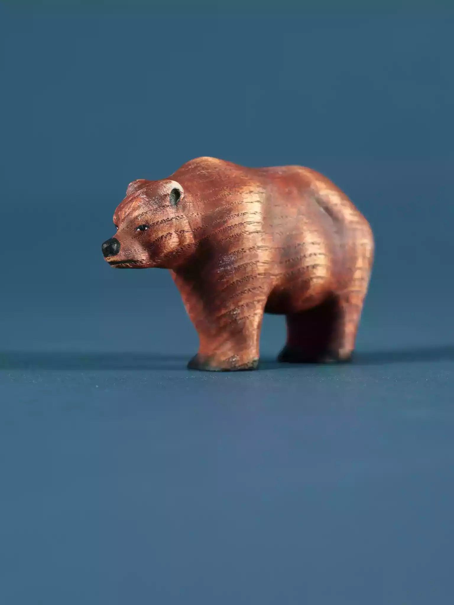 Wooden Bear - Collectible Woodland Animals - Noelino Toys