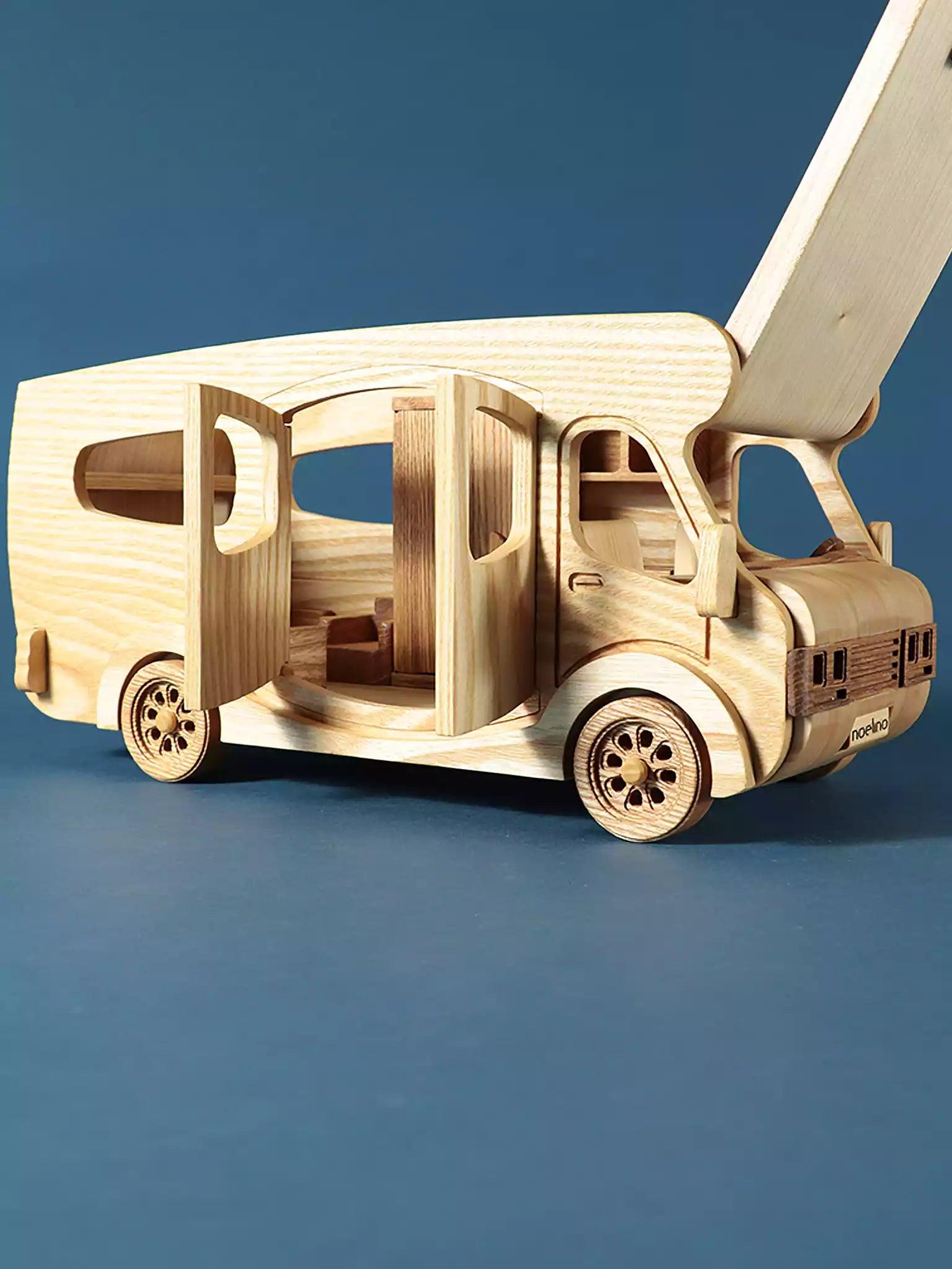 Wooden Camper Van - Motorhome with Furniture - Noelino Toys