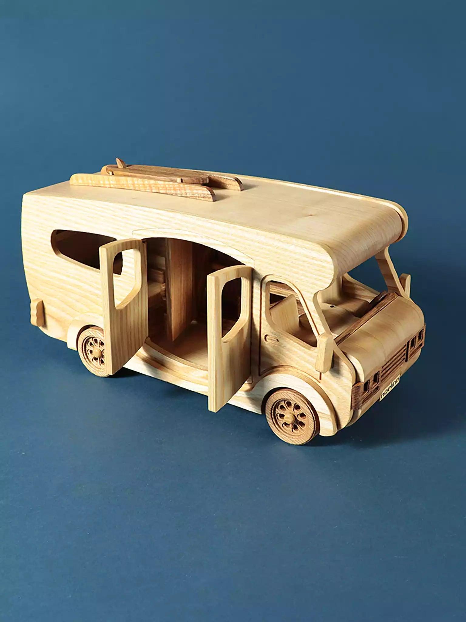 Wooden Camper Van - Motorhome with Furniture - Noelino Toys