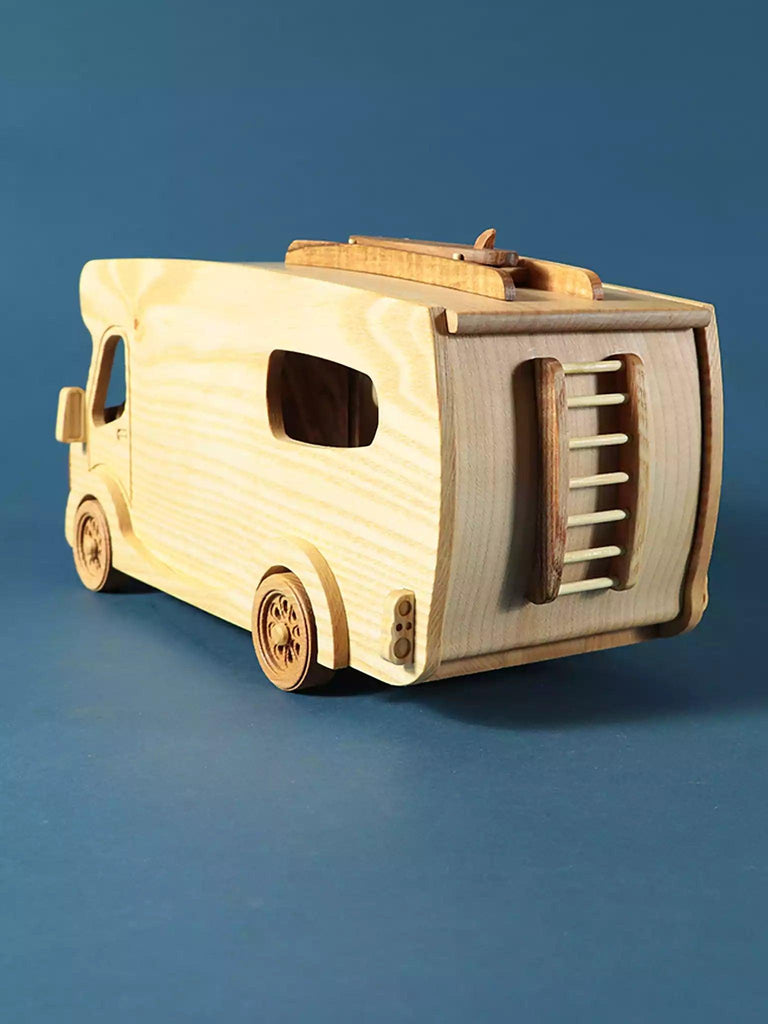 Wooden Camper Van - Motorhome with Furniture - Noelino Toys
