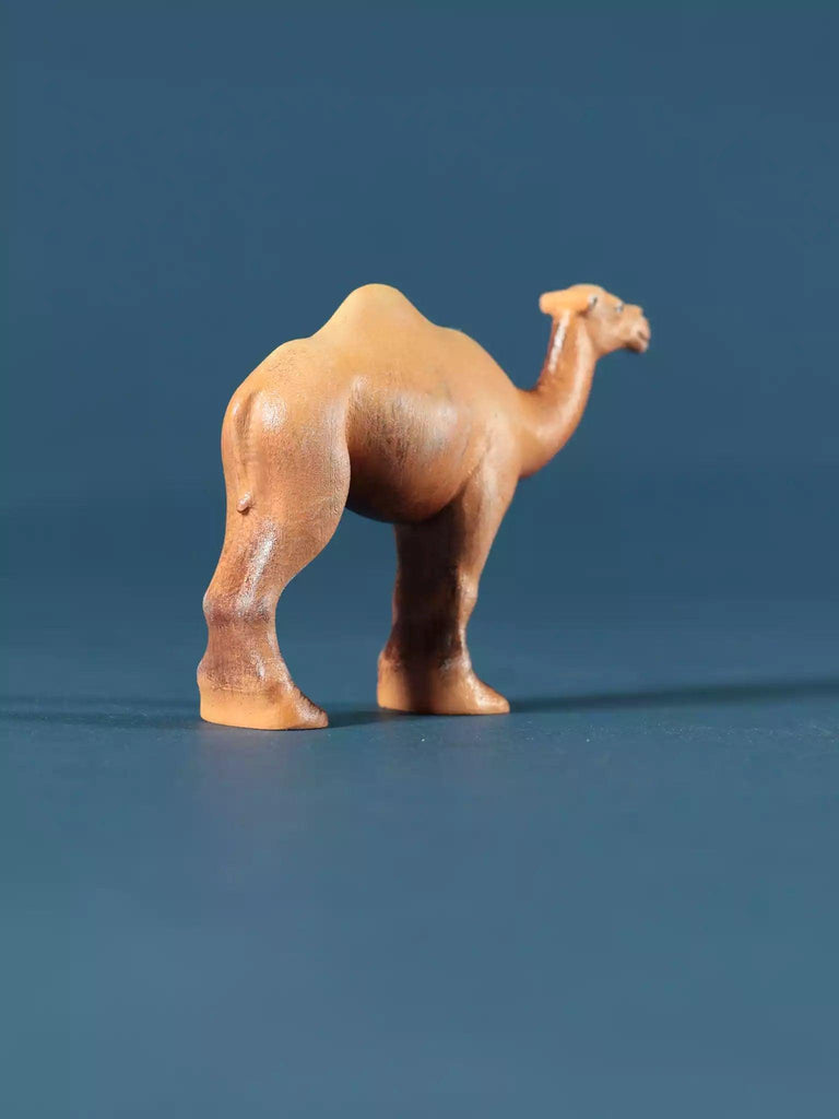 Wooden Dromedary Camel - Collectible Wild Animals - Noelino Toys