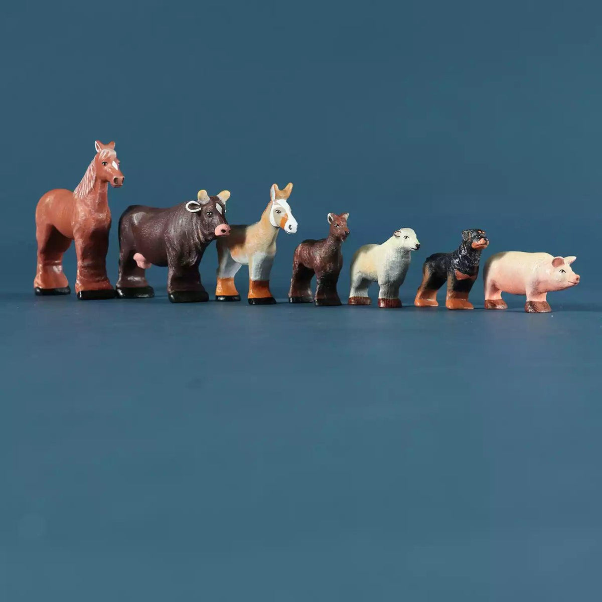 Wooden Farm Animals Collectible Toy