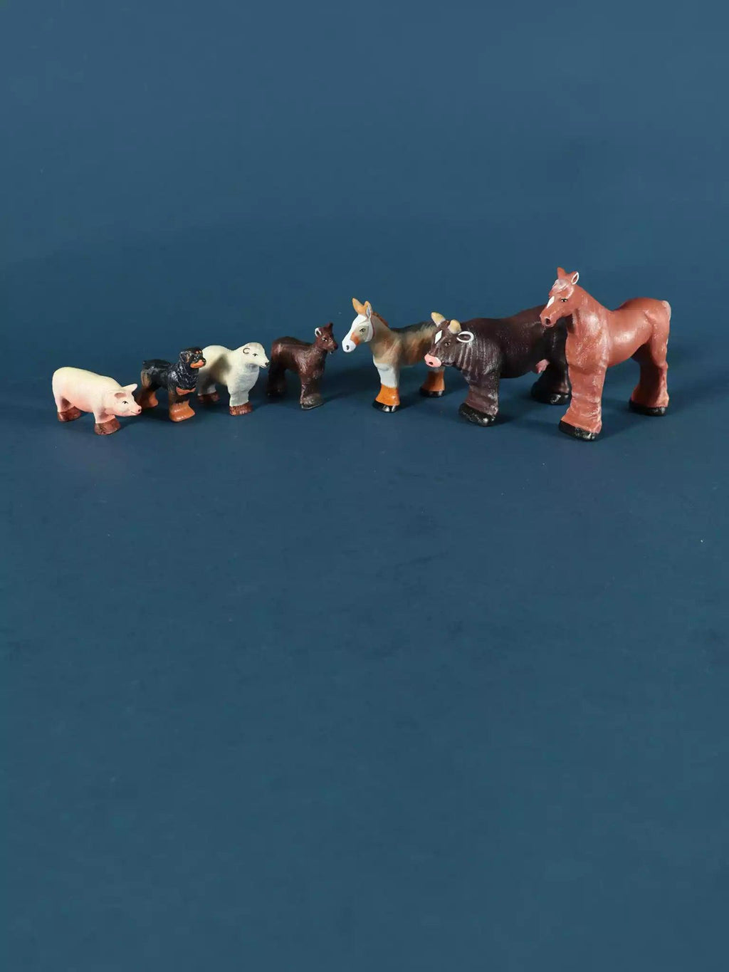 Wooden Farm Animals - Collectible Toy Set - Noelino Toys