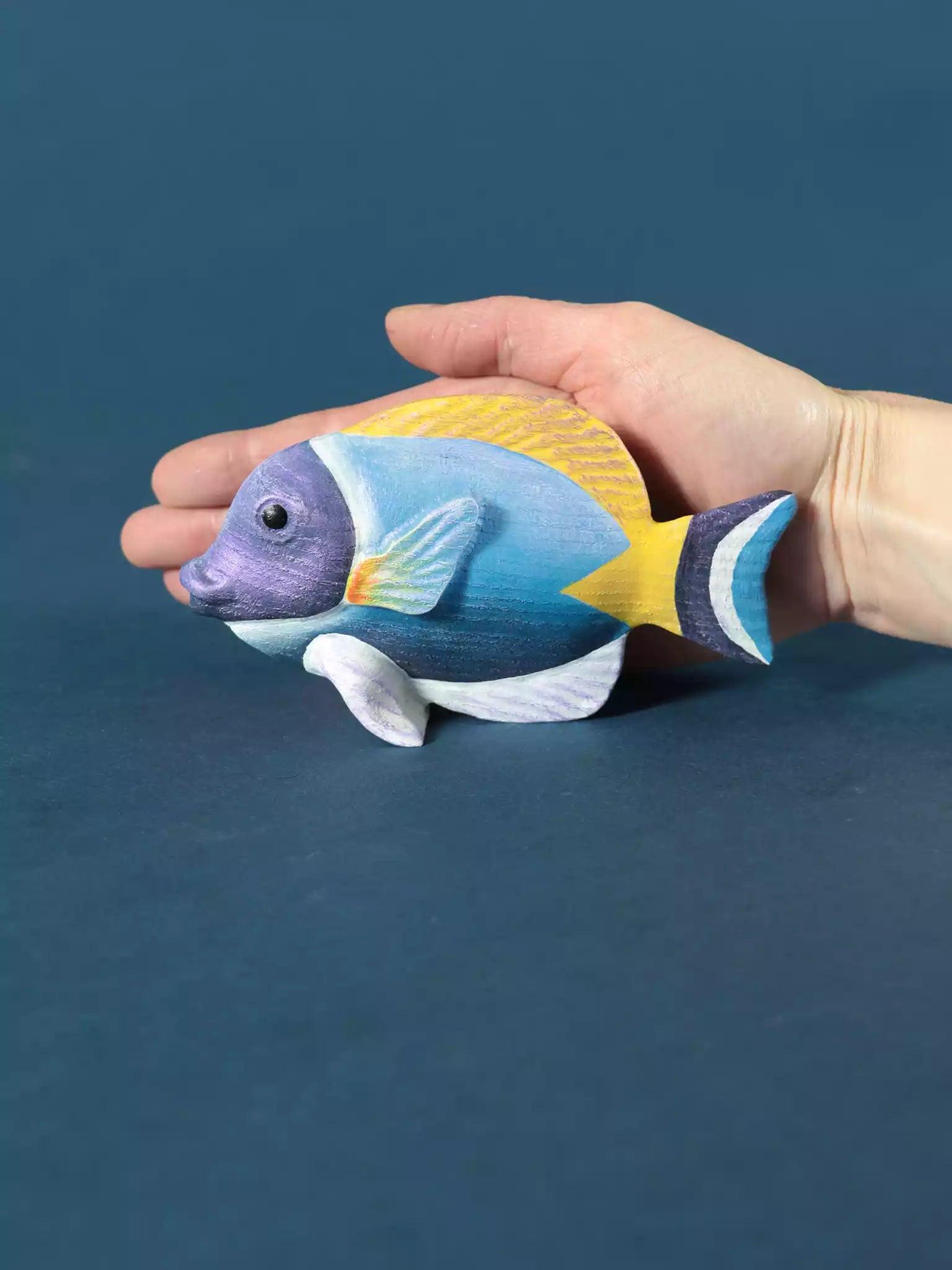 Wooden Fish Blue Tang Toy Figurine - Noelino Toys