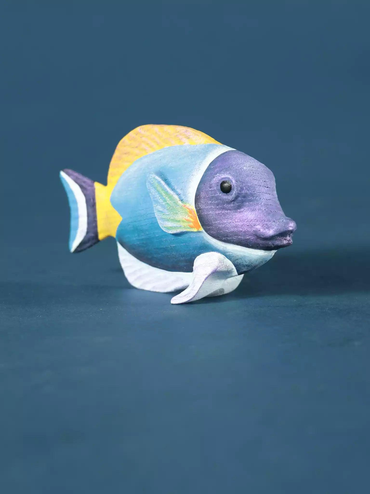Wooden Fish Blue Tang Toy Figurine - Noelino Toys