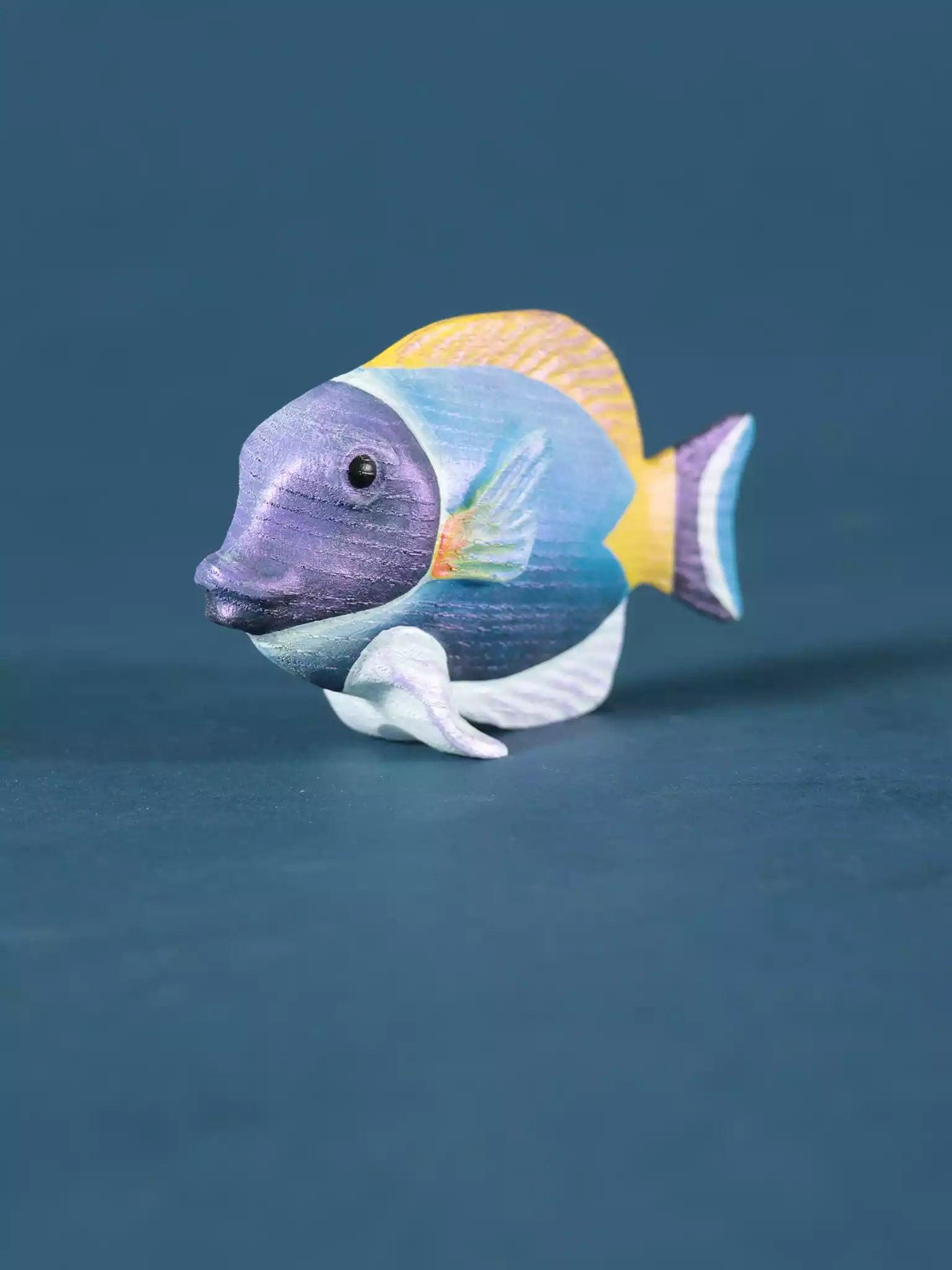 Wooden Fish Blue Tang Toy Figurine - Noelino Toys