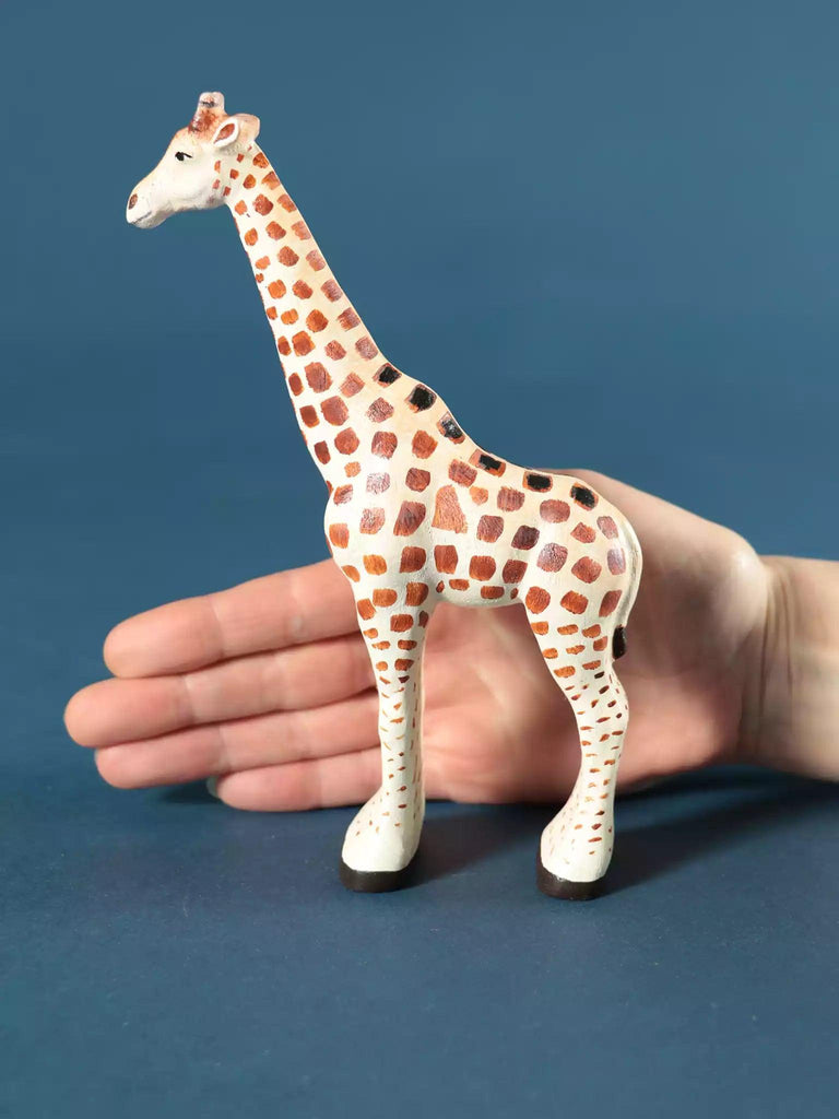Wooden Giraffe - Collectible Safari Animals - Noelino Toys