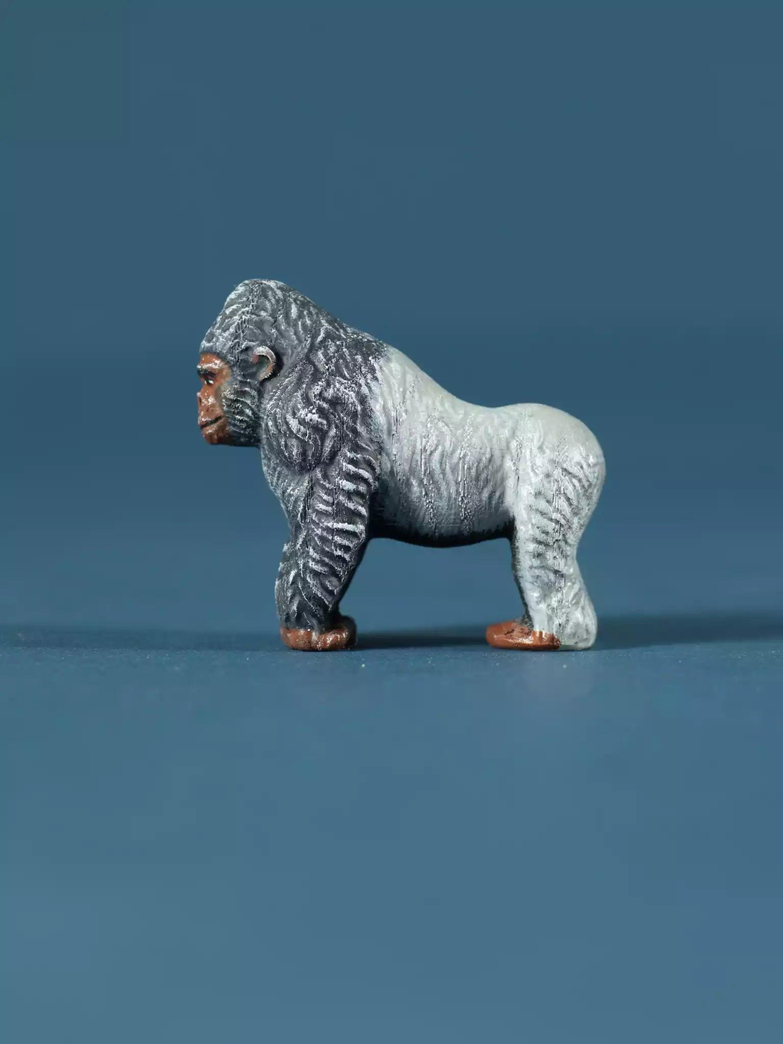 Wooden Gorilla - Collectible Wild Animals - Noelino Toys