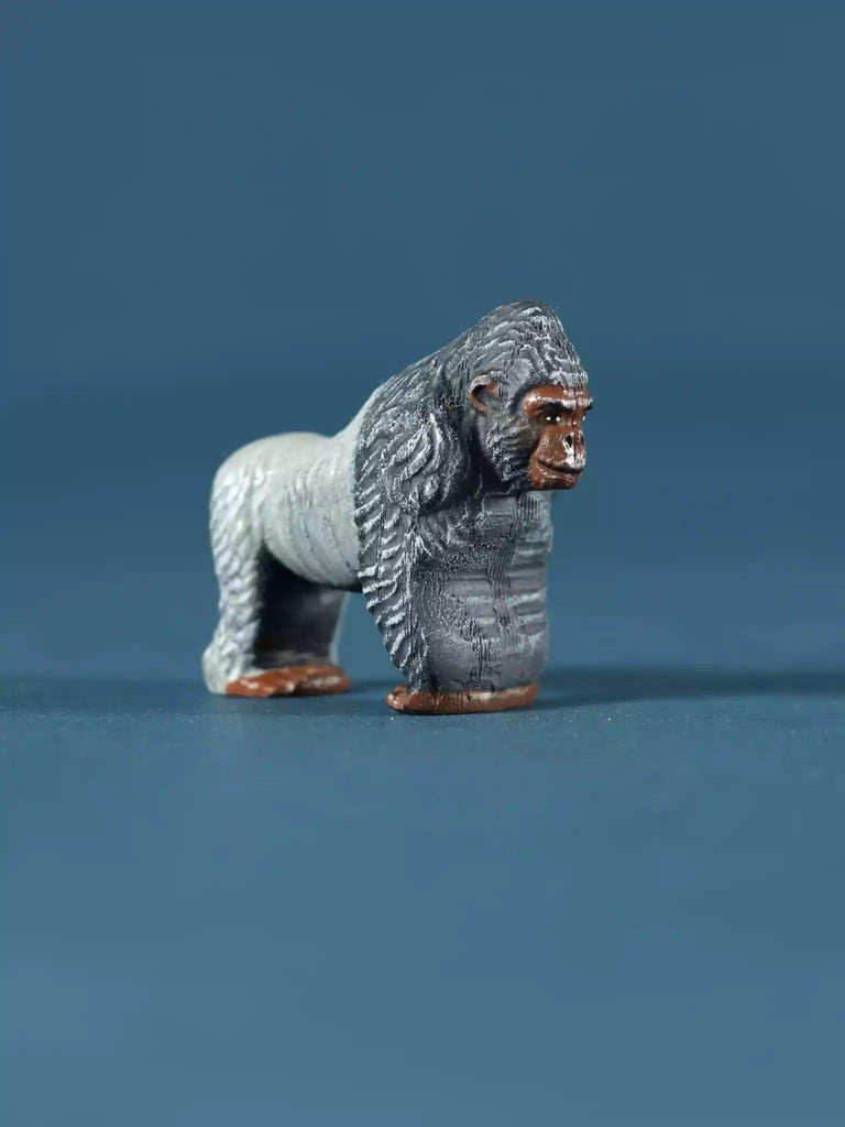 Wooden Gorilla - Collectible Wild Animals - Noelino Toys