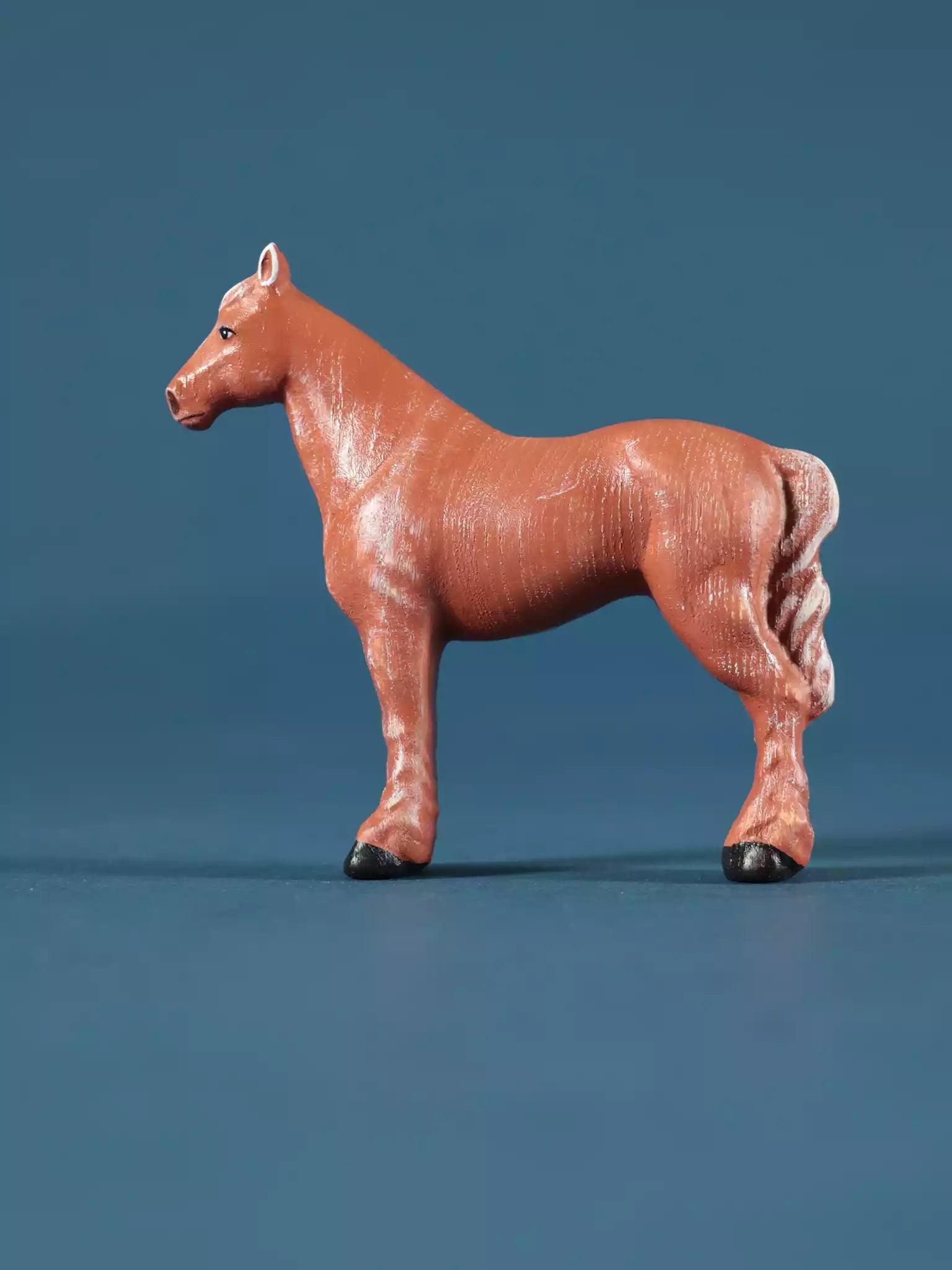 Wooden Horse Collectible Toy Figurine - Noelino Toys