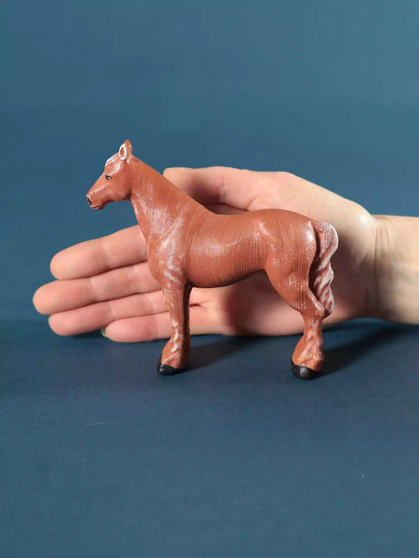 Wooden Horse Collectible Toy Figurine - Noelino Toys